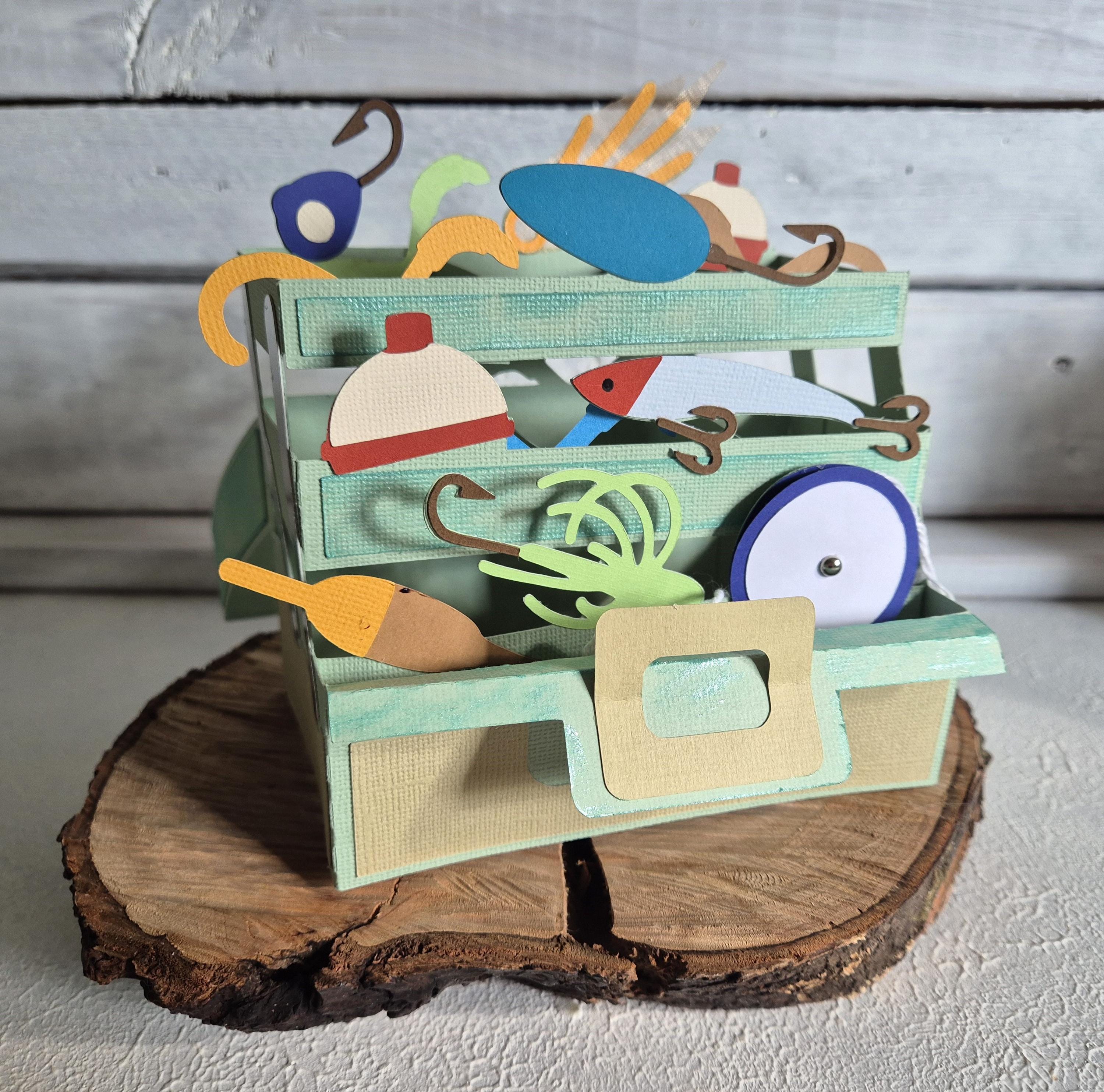 Fishing Tackle Box Card / Fishing Tackle Box / Father's Day Card ...