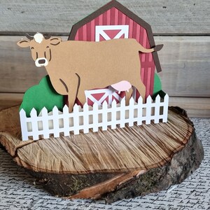 Cartão de aniversário de vaca / Vaca / Cartão de aniversário feito à mão / Cartão de aniversário