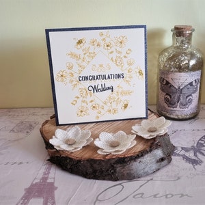 Félicitations pour votre carte de mariage / FAIT MAIN / Carte de mariage / Mariage / Marié