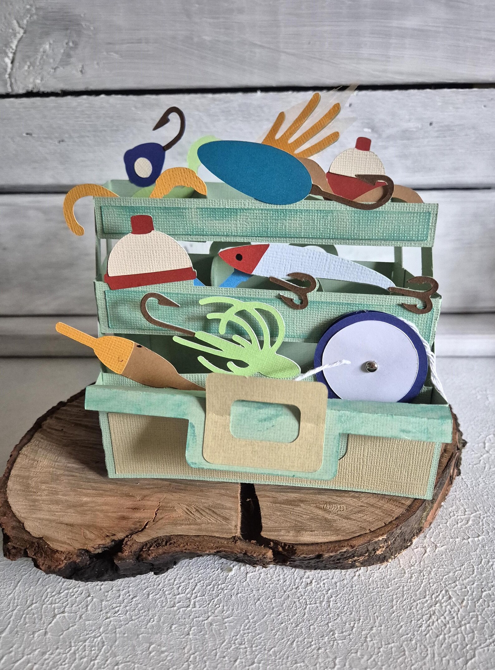 Fishing Tackle Box Card / Fishing Tackle Box / Father's Day Card ...