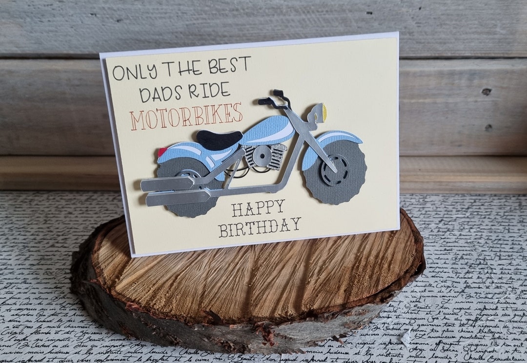 Birthday My Rider Motorbike Birthday Card / Only the Best Dads Ride Motorbikes / Birthday ...