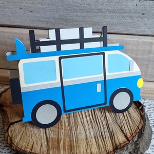 Cartão de aniversário para campervan / Cartão de feliz aniversário para campervan / Feito à mão / Cartão para campervan