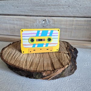 Retro Cassette Tape Geburtstagskarte / Geburtstagskarte / Retro Cassette Tape Card / Handmade
