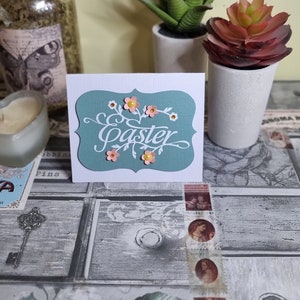 Carte Joyeuses Pâques / Petite carte de Pâques / FAIT MAIN / Joyeuses Pâques