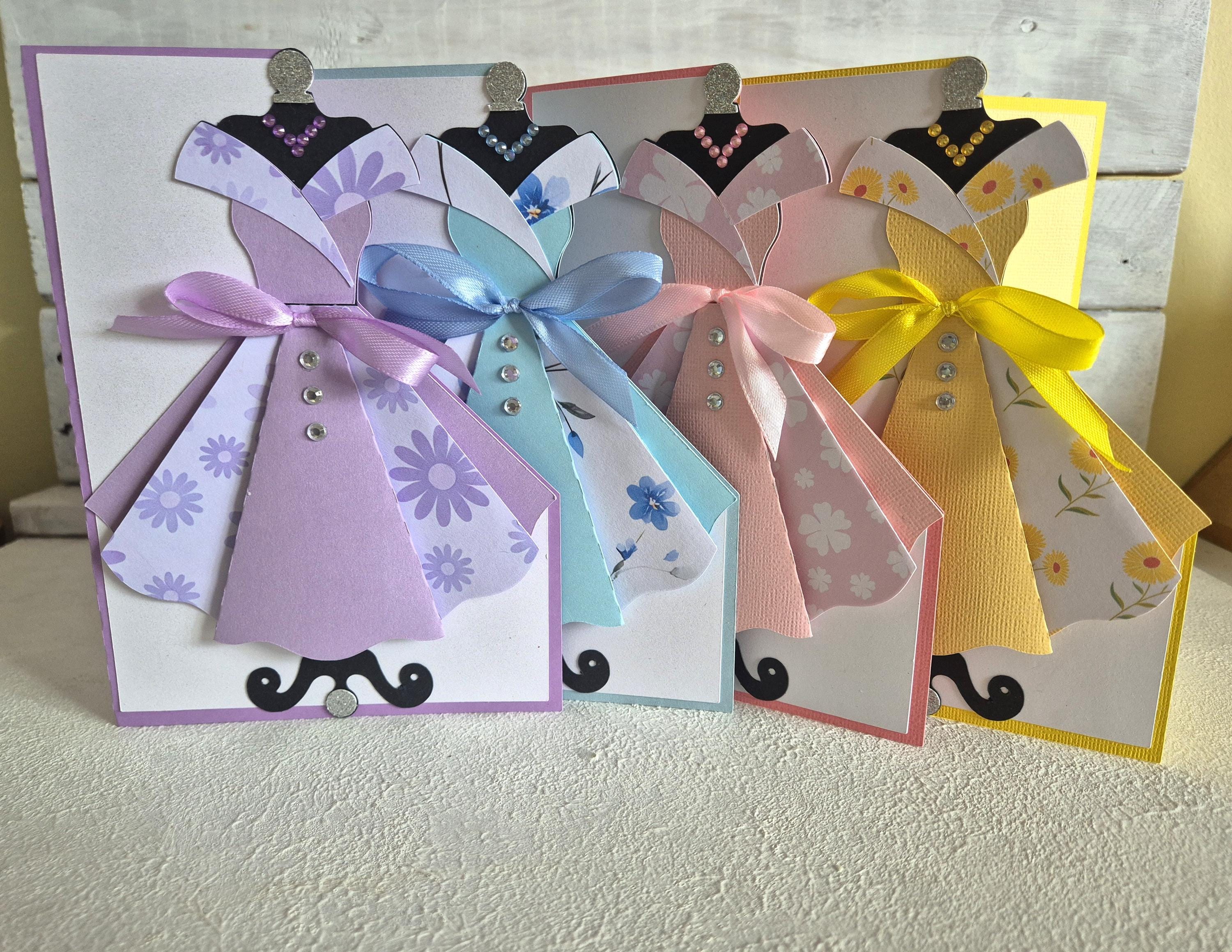Dress Birthday Card / Happy Birthday Card / Ladies Dress Birthday Card / Birthday Card / Handmade / Pretty Dress Birthday Card