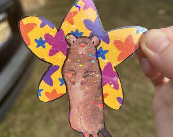 Mouse Sticker - "Magical Mouse" - HoLoGrApHiC - 2PC