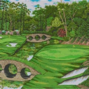Gráfico de ponto cruz Amen Corner