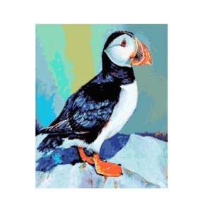 Puffin Cross Stitch Chart