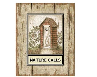 Bathroom Cross Stitch Chart