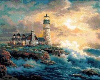 Lighthouse Cross Stitch Chart