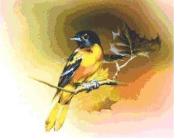 Oriole Cross Stitch Chart