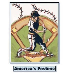 Baseball Cross Stitch Chart