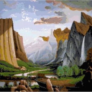 Yosemite Glory Cross Stitch Chart
