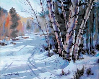 Winter Trail Cross Stitch Chart