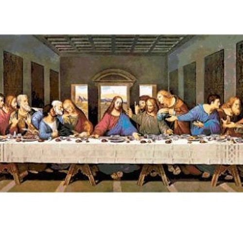 The Last Supper Cross Stitch Chart Etsy