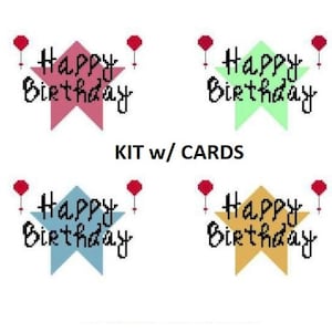 Carte de voeux joyeux anniversaire - KIT complet avec cartes