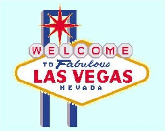 Las Vegas Icon Cross Stitch Chart