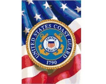 U.S. Coast Guard Logo Cross Stitch Chart