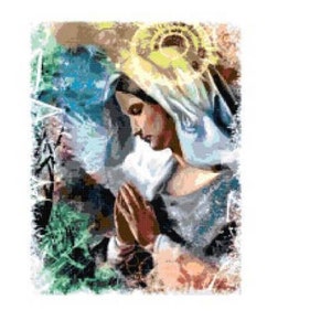 Virgin Mary Cross Stitch Chart