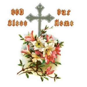 God Bless Our Home 2 Cross Stitch Chart