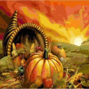 Thanksgiving Cross Stitch Chart