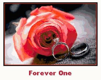 Rings of Love Cross Stitch Chart