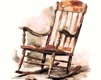 Rocking Chair Cross Stitch Chart