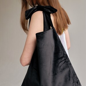 BOSAKA Core Tote Shopper Bag Black Velvet image 3