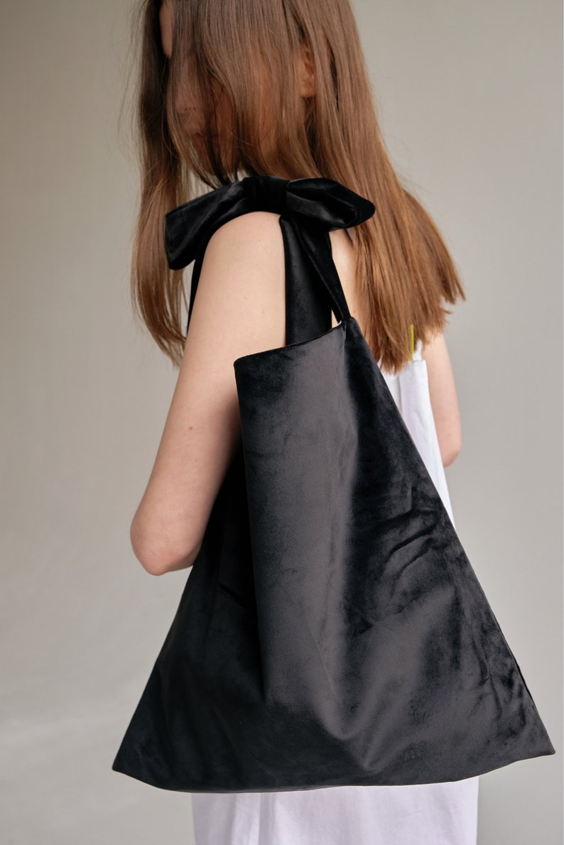 BOSAKA Core Tote Shopper Bag Black Velvet image 3