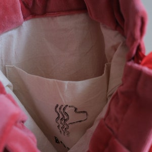 Rose Velvet Handbag, Soft Pull Close Hand Bag, Small Minimalist Bag, Designer Purse, Mini Umhängetasche, Kleine Tasche, Pink Evening Bag image 7