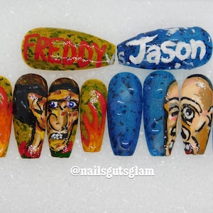 Freddy vs. Jason Nails Variant 1