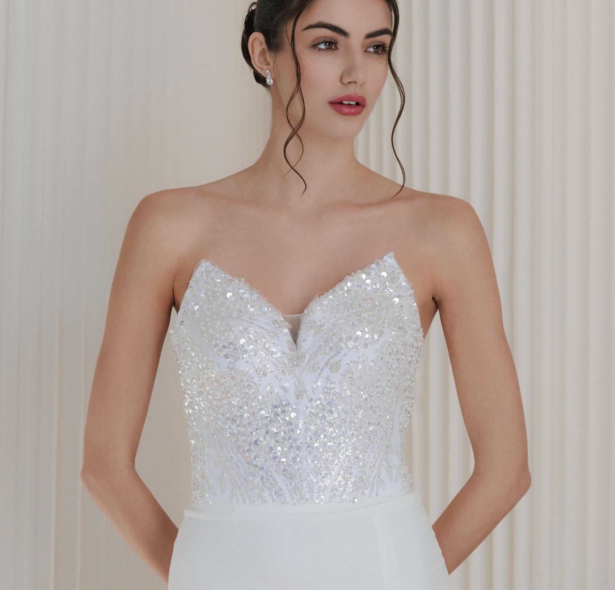 Ensemble Jupe Et Veste St John Evening, Paillettes Or Blanc, Taille 10/8, 2 Pièces