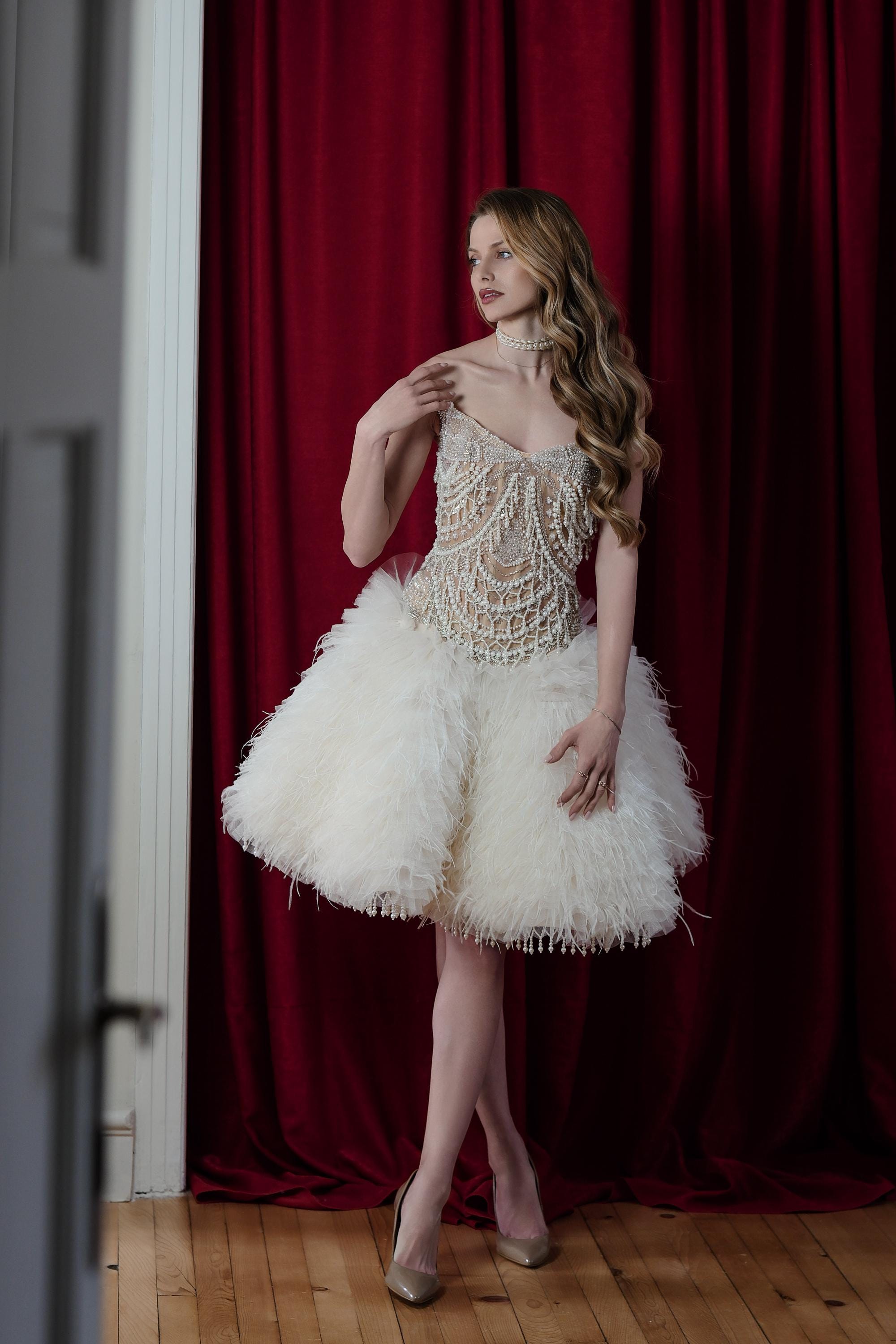 open lace back dress Nutcracker Party Scene P0245 – Giselle Tutus main image 1