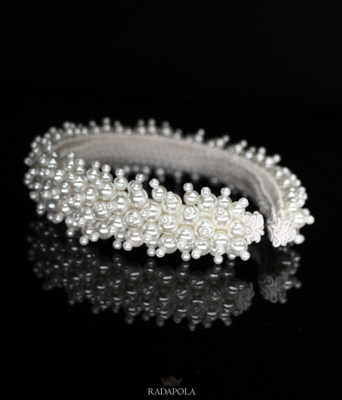 Bridal Pearl Headband, Alice Headband, Wedding Hair Piece, Formal