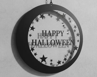 Pacchetto di file di taglio CNC di Halloween: disegni spettrali, taglio laser (download digitale)