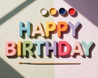 Kit fai da te per dipingere lettere in gesso: nome personalizzato, lavoretto per il compleanno dei bambini