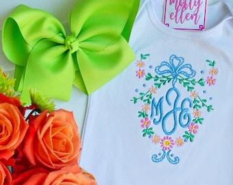 Baby Girl Coming Home Outfit, Monogrammed, Personalized, Newborn Coming Home, Gown, Baby Shower Gift, Monogram Gown, Baby Girl Gown, Custom
