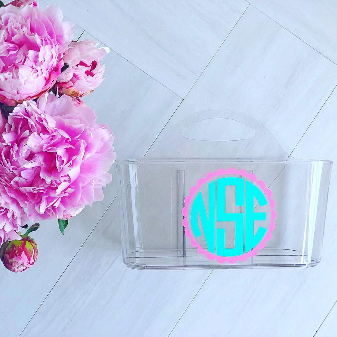 Monogrammed Shower Caddy Graduation Gift Summer Camp Etsy