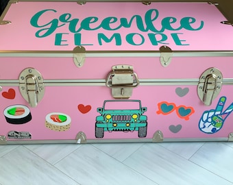 Camper-Vinyl-Aufkleber – Camperkoffer-Aufkleber – Personalisierter Camperkoffer – Camperkoffer-Monogramm – Campername – Camperkoffer-Aufkleber