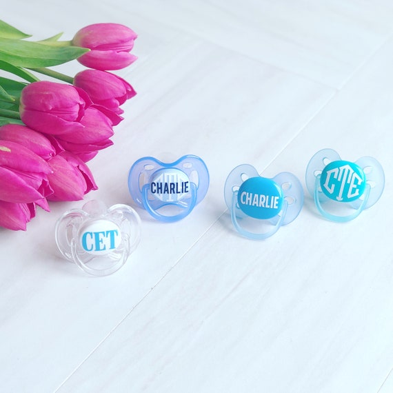 monogram pacifier