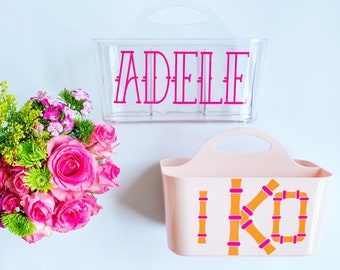 Monogrammed Shower Caddy - Graduation Gift - Summer Camp - Camp Gear - Perfect for Camp & College - Sorority - Dorm - Personalized Gift