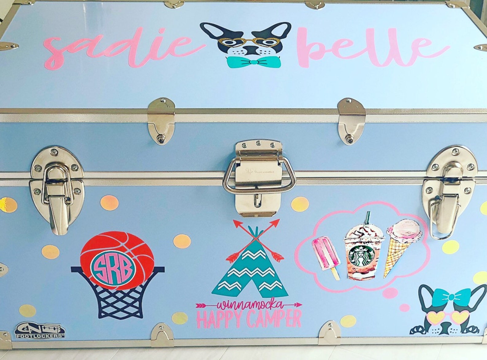 Camp Trunk Vinyl Decal Decor Camp Trunk Sticker Etsy