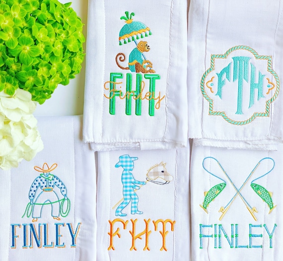 Etsy baby sales burp cloths