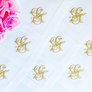 Monogrammed Dinner Napkins, Embroidered Linen Napkins, Personalized Cloth Napkins, Embroidered Napkins, Custom Napkins, Personalized Gift
