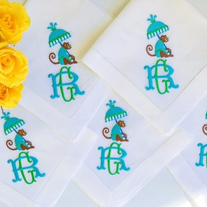 Monogrammed Dinner Napkins, Embroidered Linen Napkins, Personalized Cloth Napkins, Embroidered Napkins, Custom Napkins, Personalized Gift