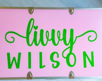 Camperkoffer Vinyl-Aufkleber – Camperkoffer-Aufkleber – Personalisierter Camperkoffer – Camperkoffer-Monogramm – Camperkoffer-Name – Camperkoffer-Aufkleber