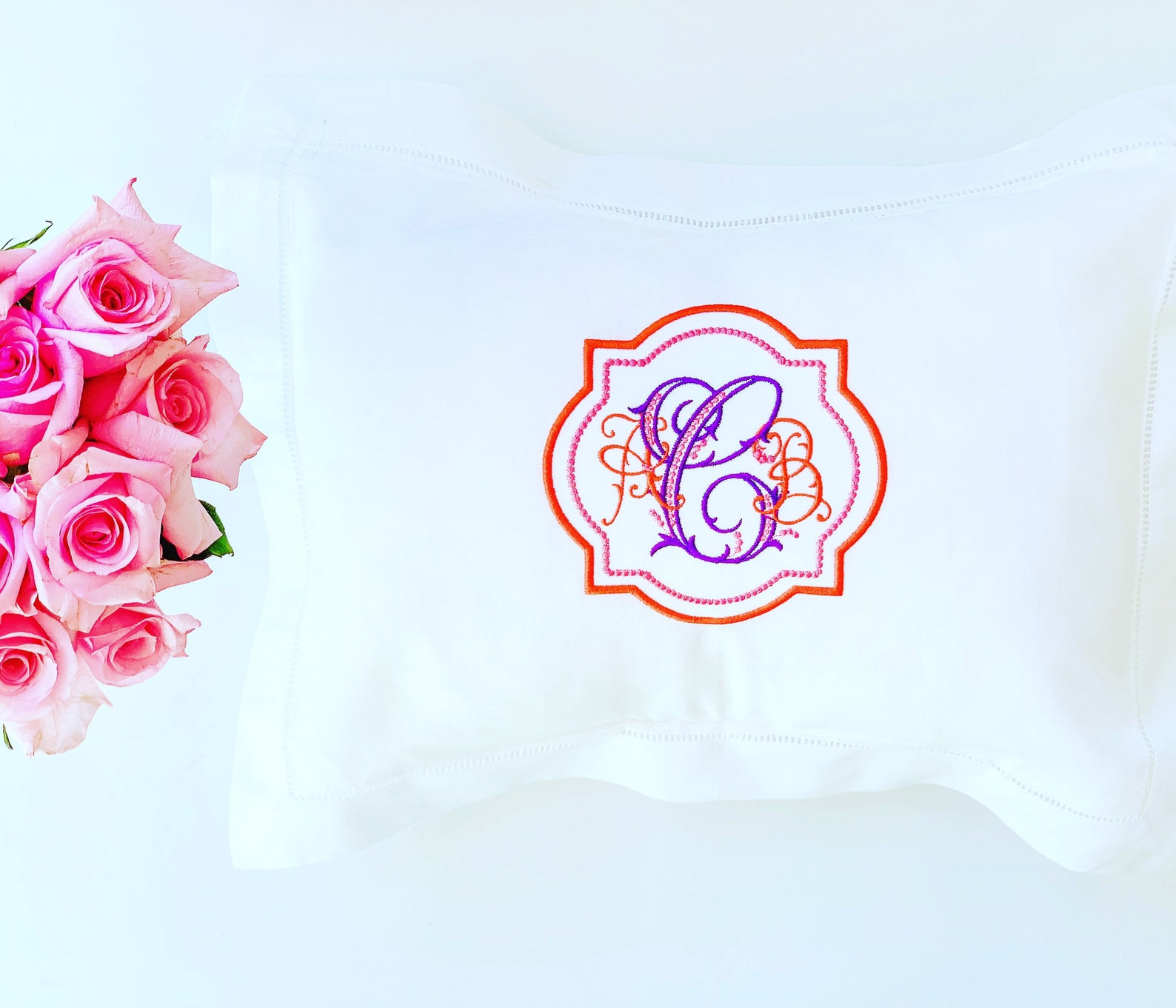 Monogrammed Baby Pillow Boudoir Baby Pillow Personalized Etsy