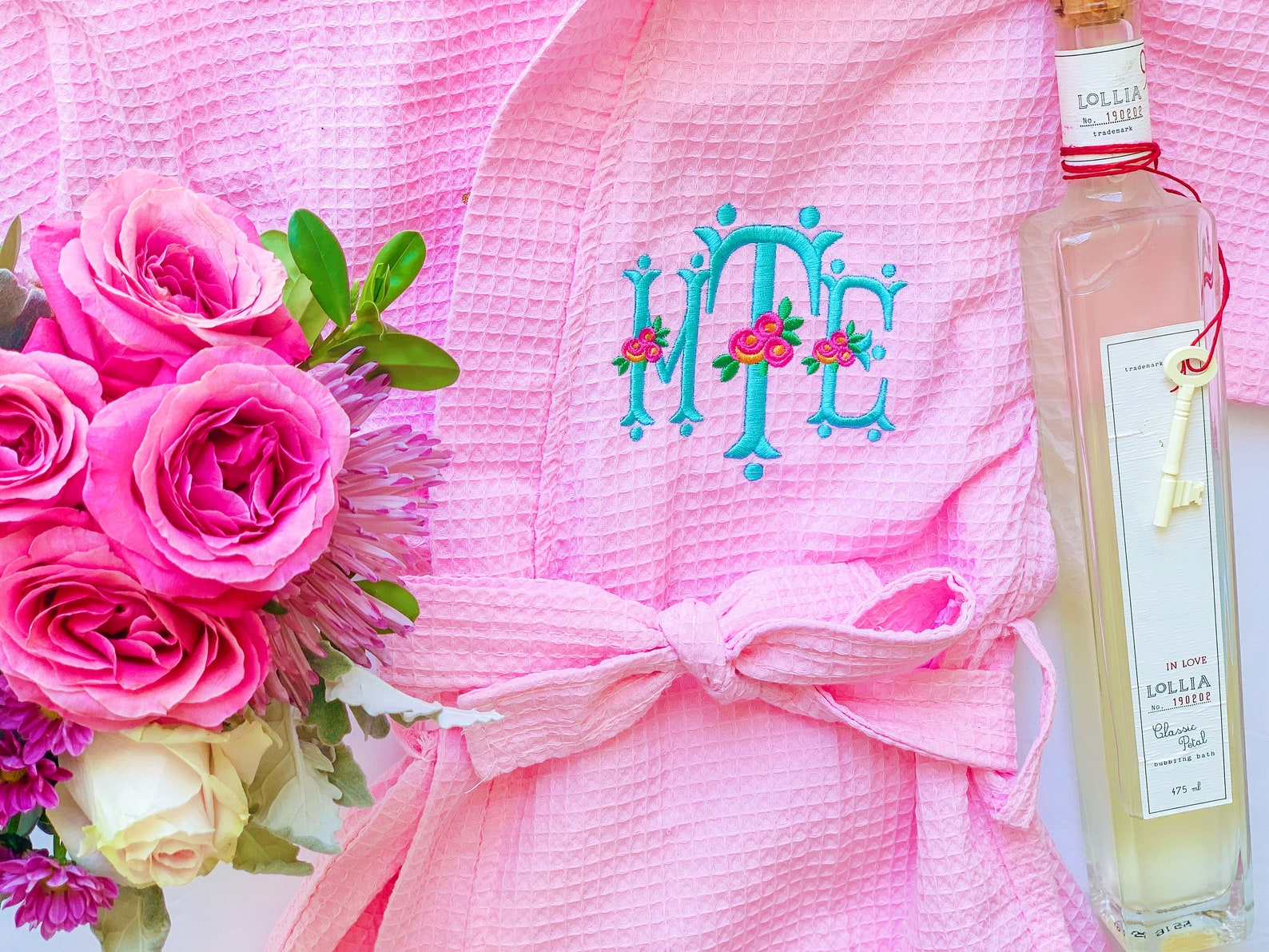 Monogrammed Waffle Robe Bridesmaid Robes Monogrammed Robe Etsy