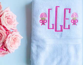 Monogrammed Bath Towel