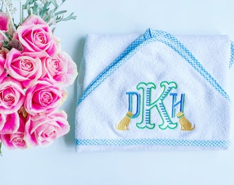 Monogrammed Hooded Baby Towel, Hooded Towel Baby, Personalized Baby Towel, Baby Shower Gift